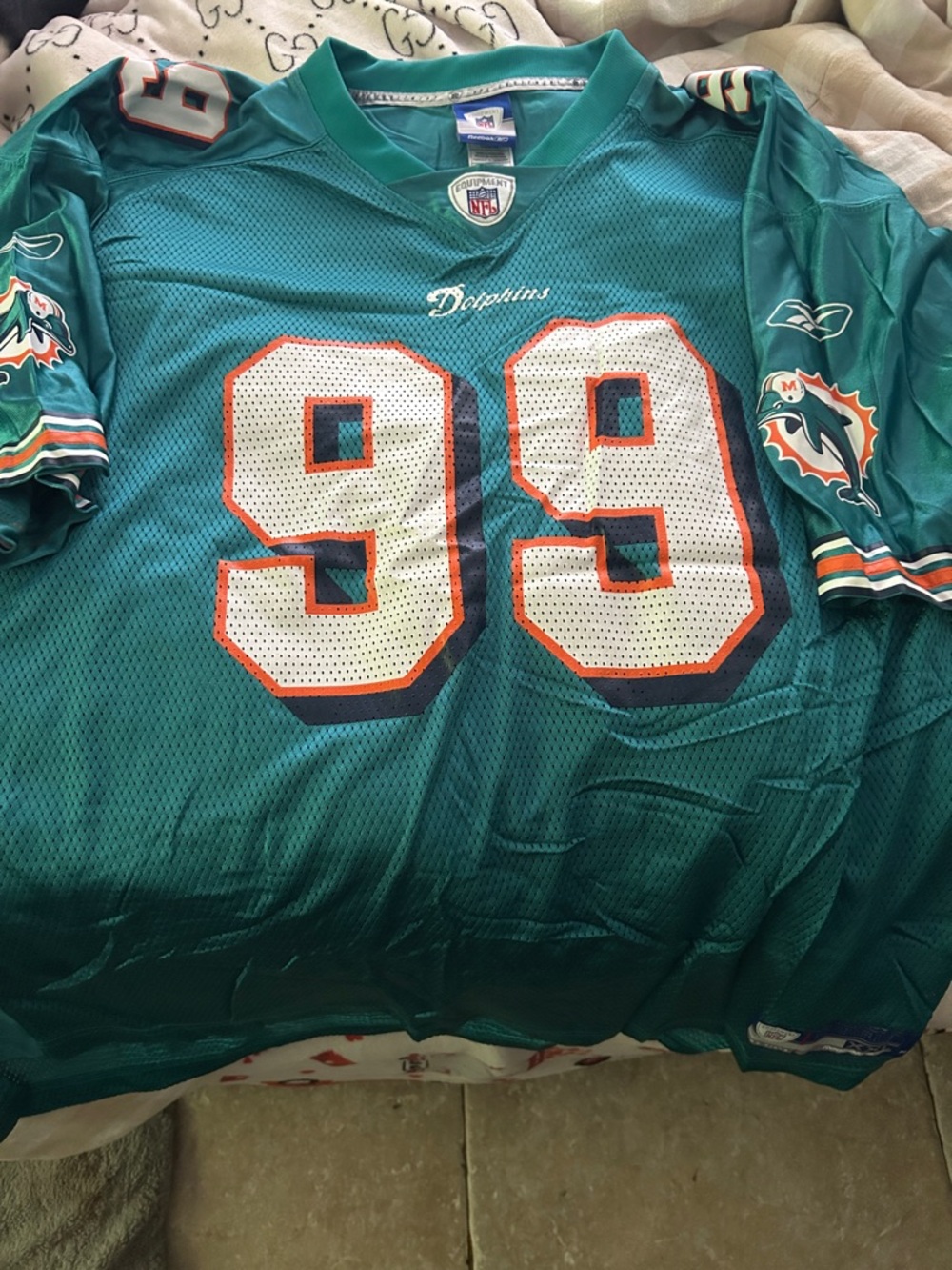 Reebok Miami Dolphins Teal #99 Football Jersey